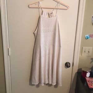 White patterned dress